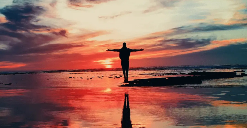 coucher de soleil rose julien